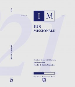 Copertina di 'Ius Missionale Anno XV/2021. Annuario della Facoltà di Diritto Canonico'