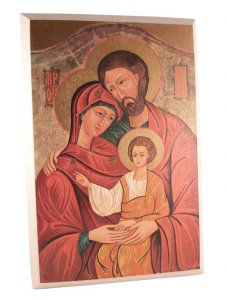 Copertina di 'Icona in legno "Sacra Famiglia" - dimensioni 19x13 cm'