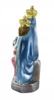 Immagine di 'Statua Madonna Novi Velia in gesso madreperlato dipinta a mano - 25 cm'