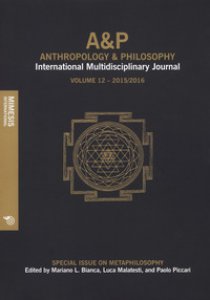 Copertina di 'A&P. Anthropology and philosophy. International multidisciplinary journal (2017)'