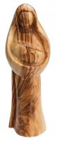 Statua di Maria con il Bambino in legno d'ulivo