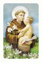 Card pvc con preghiera "Sant'Antonio di Padova"