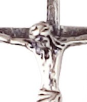 Immagine di 'Croce con Cristo riportato in argento 925 - 4,7 cm'