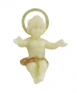 Copertina di 'Ges Bambino in plastica fosforescente - 5 cm circa'