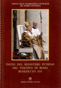 Copertina di 'Inizio del Ministero Petrino del vescovo di Roma Benedetto XVI'