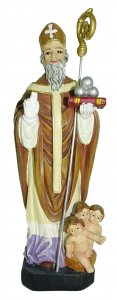 Copertina di 'Statua di San Nicola da 12 cm in confezione regalo con segnalibro'