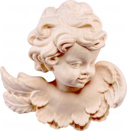 Copertina di 'Testina d'angelo sx - Demetz - Deur - Statua in legno dipinta a mano. Altezza pari a 11 cm.'