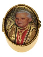 Portarosario ovale Benedetto XVI