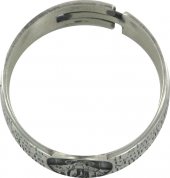 Immagine di 'STOCK: Anello in argento 925 con l&#39;incisa preghiera Ave Maria misura italiana n23 - diametro interno mm 20,2 circa'
