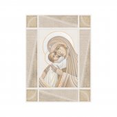 Quadro in legno MDF "Madonna col Bambino" - dimensioni 20x25 cm