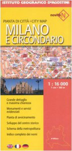 Copertina di 'Milano e circondario 1:16 000. Ediz. multilingue'