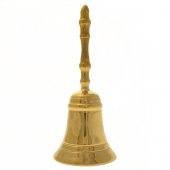 Campanello in ottone dorato - altezza 15 cm
