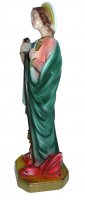 Immagine di 'Statua Santa Marta in gesso madreperlato dipinta a mano - altezza: 30 cm circa'