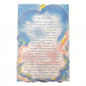 Immagine di 'Icona sagomata "Preghiera per la famiglia" per bambini - dimensioni 11x16 cm'