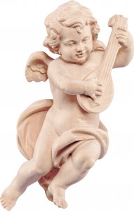 Copertina di 'Putto con mandolino - Demetz - Deur - Statua in legno dipinta a mano. Altezza pari a 55 cm.'
