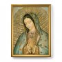 Quadro "Madonna di Guadalupe" con lamina oro e cornice dorata - dimensioni 44x34 cm