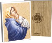Icona rettangolare in legno "Madonna del Ferruzzi" - dimensioni 12x9 cm