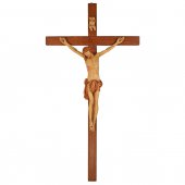 Crocifisso in legno con Cristo - altezza 170cm