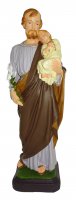 Statua da esterno di San Giuseppe in materiale infrangibile dipinta a mano da circa 30 cm