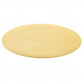 Patena liscia in ottone dorato - diametro 10 cm