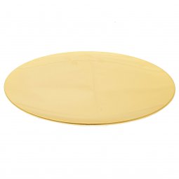Copertina di 'Patena liscia in ottone dorato - diametro 10 cm'