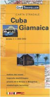 Cuba, Giamaica. Carta stradale 1:1.300.000