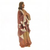 Immagine di 'Statua in resina dipinta a mano "Sacro Cuore di Gesù" - altezza 17 cm'