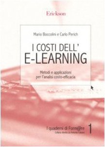 Copertina di 'I costi dell'e-learning. Metodi e applicazioni per l'analisi costo-efficacia'