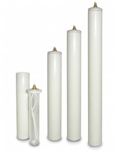Copertina di 'Candela a cera liquida con cartuccia diam. 4 cm per candela alta 40 cm'