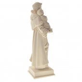 Immagine di 'Statua sacra in resina bianca con base "Sant'Antonio di Padova" - altezza 21 cm'