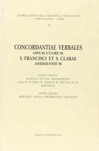Copertina di 'Concordantiae verbales opusculorum s. Francisci et s. Clarae'