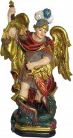 Immagine di 'Statua di San Michele Arcangelo da 12 cm in confezione regalo con segnalibro in versione SPAGNOLO'