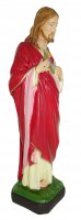 Immagine di 'Statua da esterno del Sacro Cuore di Ges in materiale infrangibile, dipinta a mano, da 80 cm'