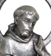 Immagine di 'Medaglia San Francesco in metallo - 3 cm'