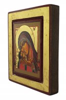 Immagine di 'Icona greca in legno "Madonna di Korsun" - 14x13 cm'