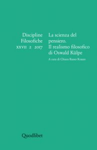 Copertina di 'Discipline filosofiche (2017). Ediz. multilingue'