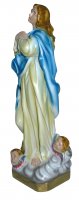 Immagine di 'Statua Madonna del Murillo Vergine Assunta in gesso madreperlato dipinta a mano - 30 cm'