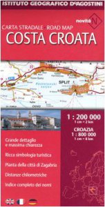 Copertina di 'Costa croata 1:200 000. Ediz. multilingue'