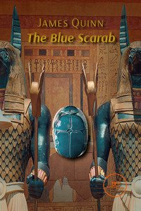 Copertina di 'The blue scarab'