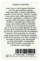 Immagine di 'Card Santa Rita in PVC - 5,5 x 8,5 cm - italiano'