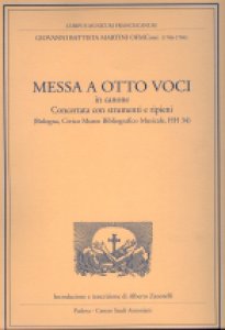 Copertina di 'Messa a otto voci in canone. Concertata con strumenti e ripieni (Bologna, Civico museo bibliografico musicale, HH 34)'