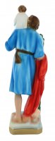 Immagine di 'Statua San Cristoforo in gesso dipinta a mano - circa 30 cm'