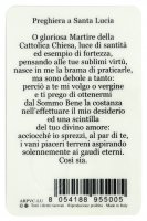 Immagine di 'Card Santa Lucia in PVC - 5,5 x 8,5 cm - italiano'