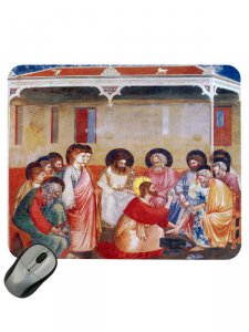 Copertina di 'Mousepad "Ges lava i piedi agli apostoli"'