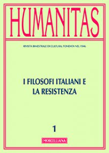 Copertina di 'Humanitas. 1/2015: I filosofi italiani e la Resistenza'
