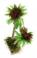 Immagine di 'Palma Doppia Per Presepe, Verde, Plastica, Sughero E Muschio, 18 Centimetri'