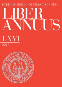 Copertina di 'Liber Annuus LXVI-2016'