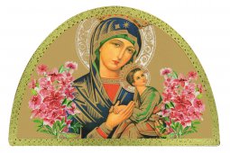 Copertina di 'Tavola Madonna di Perpetuo Soccorso stampa su legno ad arco - 18 x 12 cm'