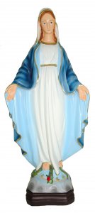 Copertina di 'Statua da esterno della Madonna della Medaglia Miracolosa in materiale infrangibile, dipinta a mano, da circa 40 cm'