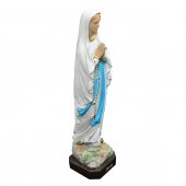 Immagine di 'Statua in resina colorata "Madonna di Lourdes" - altezza 42 cm'